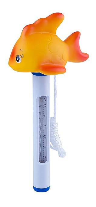 ATIE Pool Spa Hot Tub Floating Animal Thermometer F/C Display (Goldfish)