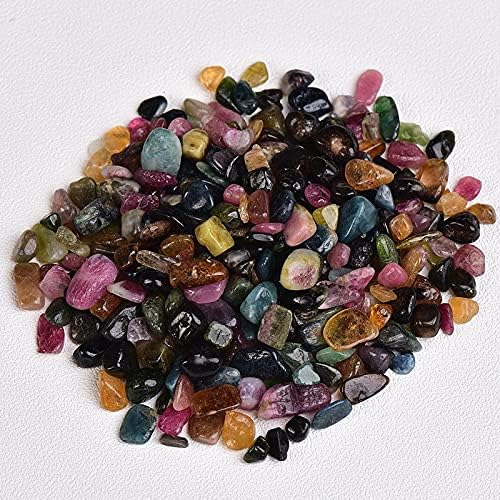 50/100g Natural Stones Gravel Crystals Chip Quartz Minerals Reiki Healing Tumbled Agates Specimen Gemstones Home Aquarium Decor (Color : Unakite, Size : 100g)