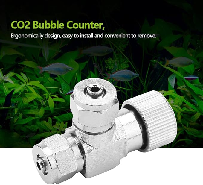 Aquarium Air Pump Check Valves CO2 Regulator Needle Check Valve Bubble Counter Fish Air Regulator (02#)
