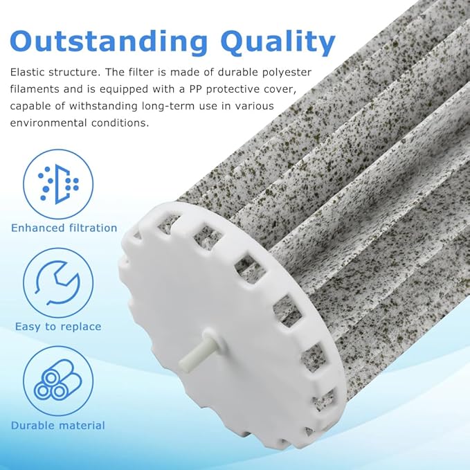 2 Pack Aquarium Fish Tank Filters Compatible with Marine-Land Pen-Guin 350 200, Hang On Filters Replacement for Pen-Guin Bio-Wheel 350B 200B Assembly Bio-Wheel Part, PRBW2350B