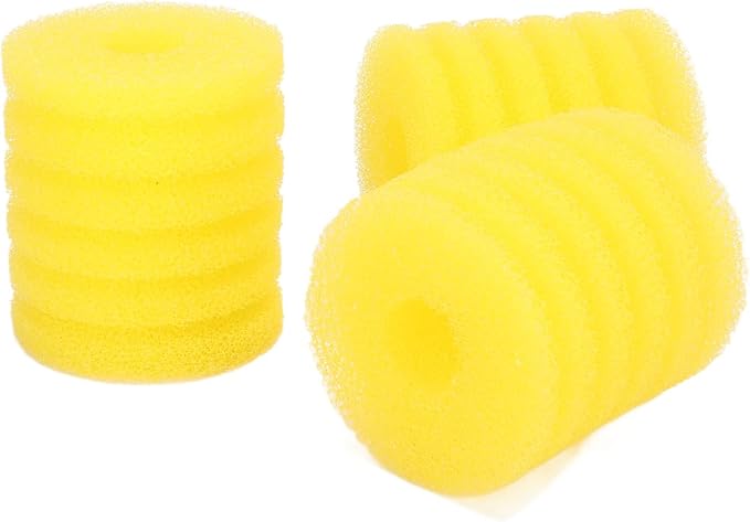 Fydun 3Pcs Fish Filter Foam Sponge, Aquarium Cylindrical Sponge,Fish Accessories Rolls for