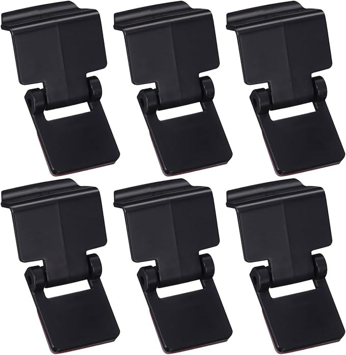 Mikikit 6Pcs Reptile Feeding Tank Buckles Turtle Terrarium Lid Locks Secure Latches for Amphibious Rainforest Turtle Tanks Easy Install Durable Plastic 1.96X1.18X0.98In