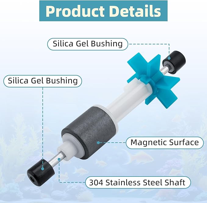 PRIM200B 200b Impeller Assembly for Marineland Penguin Filter 200B - 200 Aquarium Impeller Part Used for Fish Tank Filter Pumps