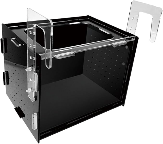 Fish Breeder Box Isolation Box Transparent Separator Easy Installation Hatchery Incubator for Baby Fish Betta Guppy, 15x15x15cm