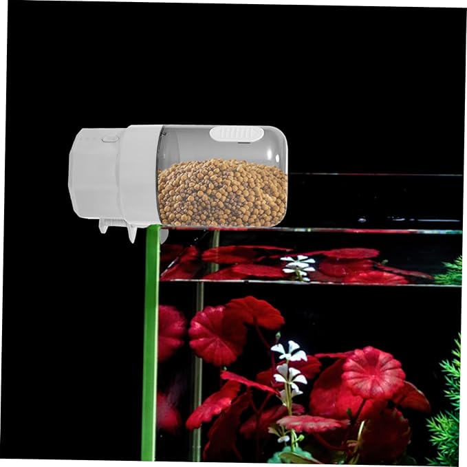 Automatic Fish Feeder for Goldfish Koi Intelligent Control Timing Fish Tank Feeding Machine Battery Operated Aquarium Feeder Capacity Food Dispenser for Feeding