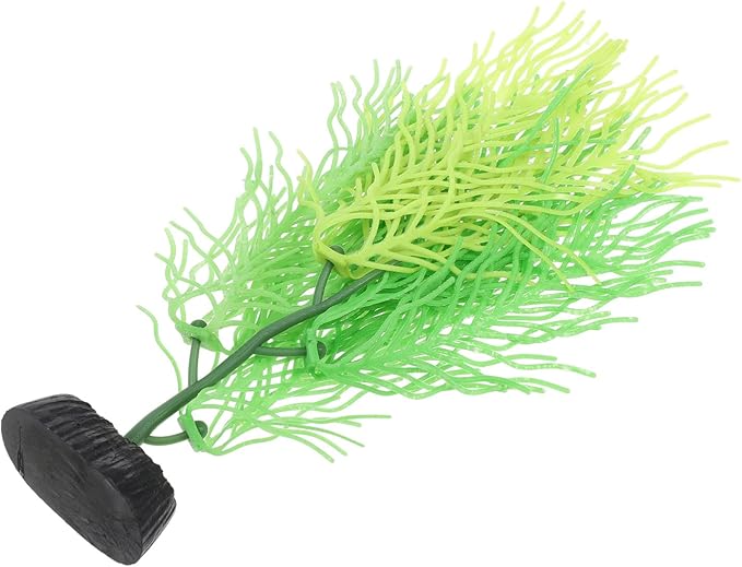 STOBOK 1Pc Artificial Aquarium Plants, Artificial Hornwort Plant Coral Decor Fish Tank Plants Coral Reef Decor Seaweed Decor for Aquarium Decorations Ornaments, Green