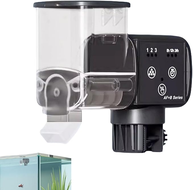 Fish Food Vacation Feeder - Automatic Waterproof Feeding Dispenser with Timer - Automatic Fish Feeder,for Betta Turtle Pellet Vacation Weekend Day Traveling Pond