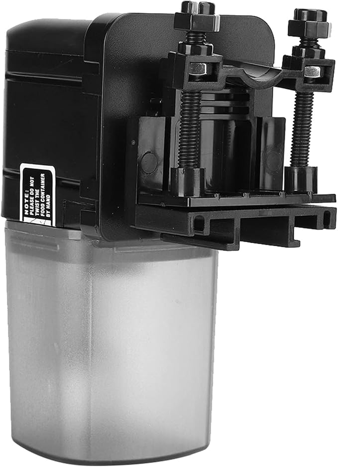 Automatic Fish Feeder Digital Aquarium Feeder Timer for Fish with Adjustable Food Amount 4 Times Daily Feeding Manual