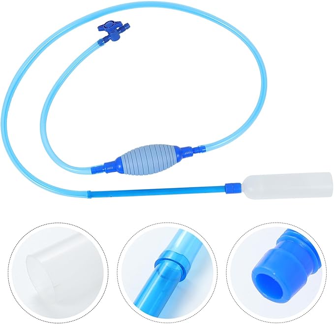 Aquarium Gravel and Water Changer Tool Large Blue Sturdy Siphon Sand Washing Equipment for Fish Tank Cleaning and Maintenance