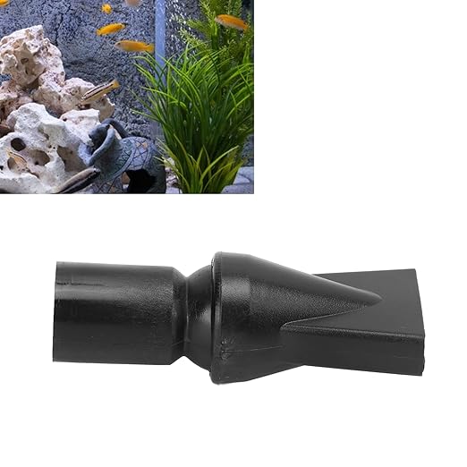 Aquarium Pump Nozzles, 360 Degrees Plastic Professional Fish Tank Duckbill Nozzle for Aquarium(20MM Flat Mouth Water Outlet)
