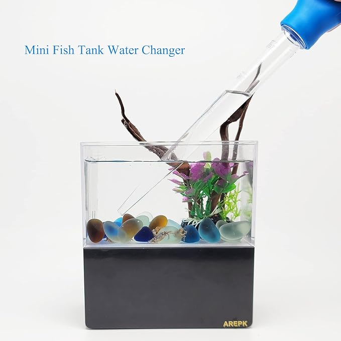 AREPK Aquarium Coral Feeder Fish Feeder Waste Clean Tool Manual Cleaner Water Changer Fish Tank Cleaning Tool Siphon Dropper Waste Remover Aquatic Bottom Feeder Pipette Aquarium
