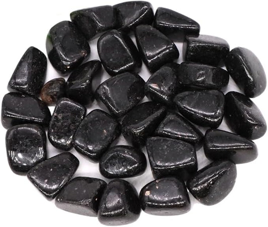 Natural Tumbled Stones Bulk Ore Gravel Specimen Healing Crystals Quartz Energy Minerals Tank Aquarium Home Decor Gem Decoration (Color : Nuumite, Size : 50g)