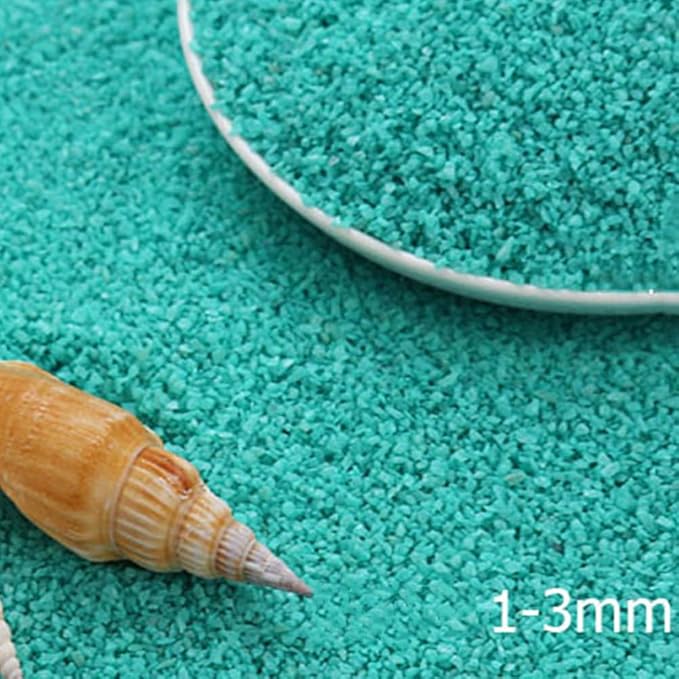 30g Crushed Stone Mini Crystal Chips Decorative Pebbles Gravel Irregular Gemstones Filling Gravel for Water Fountain Sand Landscape Fish Tank Garden (Malachite Green(1-2mm))