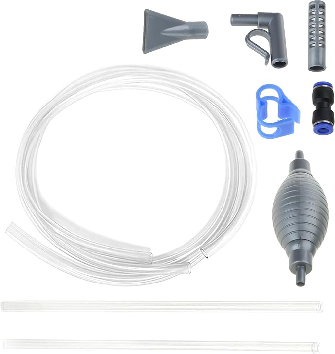 Aquarium Water Change Fish for Siphon Gravels with Long Hose Small Tanks Maintenance Tool