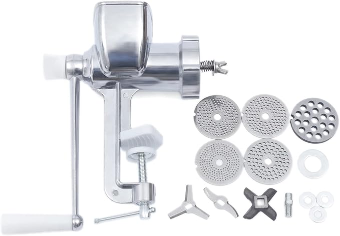 Manual Animal Feed Food Pellet Machine Fish Dog Cat Poultry Rabbit Pet Food Pellet Mell Making Machine Pet Bait Granulator Pelleter with 1.5mm/2mm/2.5mm/3mm/8mm Molds