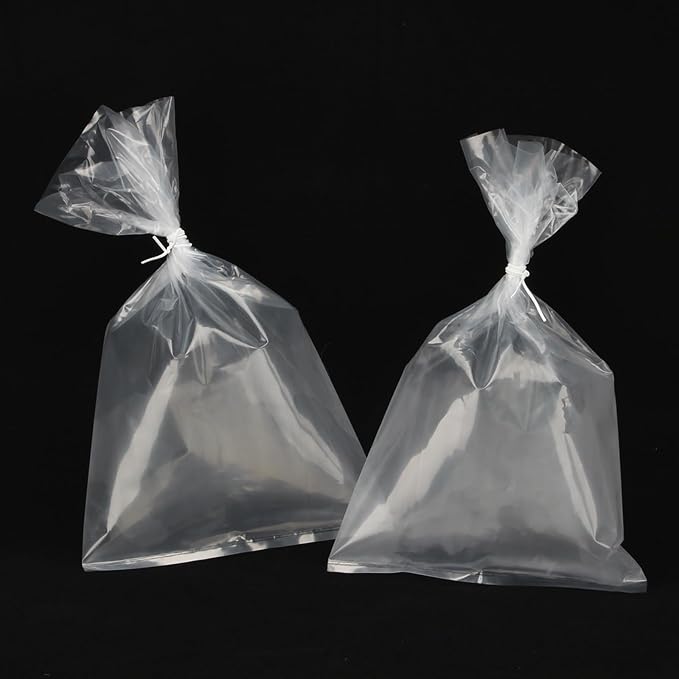 50 Pack Clear Live Fish Transport Bags, 14x8 Inches Aquarium Bags 3.15 Mil Extra Thickness Transporting Shipping Double Seal Containers for Small Live Fish Shrimp