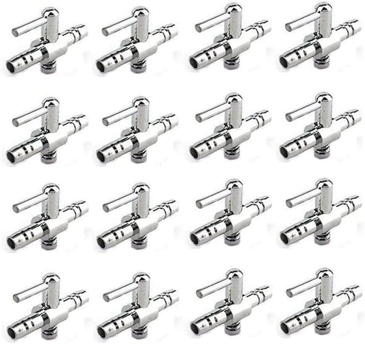 Aquarium Fish Tank Air Flow Control Lever Pump Single Way Valve, 16Pcs