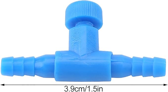 10Pcs 3 Way Aquarium Air Pump Control Valves Plastic Fish Airflow Control Valves Aquarium T-shape Inline Tubing Connectors