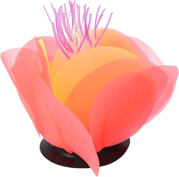 BESPORTBLE Colorful Artificial Water Lily Lotus for Fish Tank Decorations Realistic Simulation Aquatic Plant for Aquascaping and Fish Tank Landscaping Decor