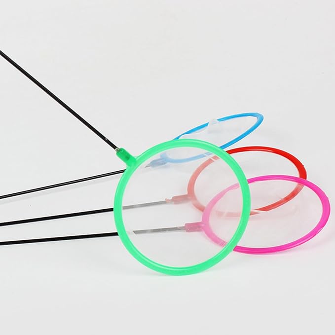 Fish Net for Fishing 3 Inch Fine Net Small Skimmer Aquarium Accessories for Fish and Shrimps Long Handle
