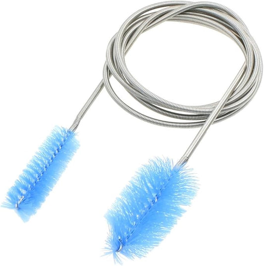 uxcell Flexible Double Ended Tube Aquarium Filter Pump Hose Brush, 155cm