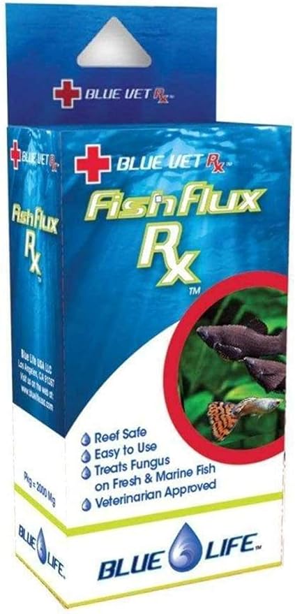 Blue Life Fish Flux Rx 4000mg Antifungal Medication for Ornamental Fish