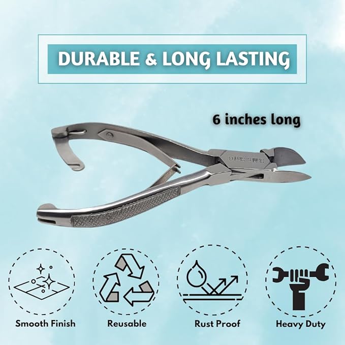 IMED SCIENTIFIC Marine Coral Reef Cutter Shears 6" Stainless Steel Trimmer with Spring Barrel for Fragging and Reef Aquarium Maintenance