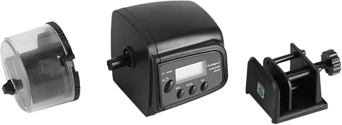 Digital LCD Electronic Fish Feeder Dispenser Timer Automatic Aquarium Tank Food Feeding Machine