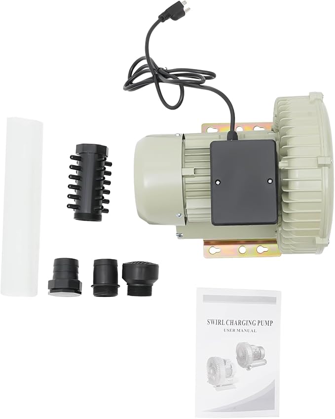 Air Pump Blower, 110V 370W 12KPa High Pressure Industrial Air Pump Blower Oxygen Aerator Aquarium Fish Tank Pond Aquaculture Blower