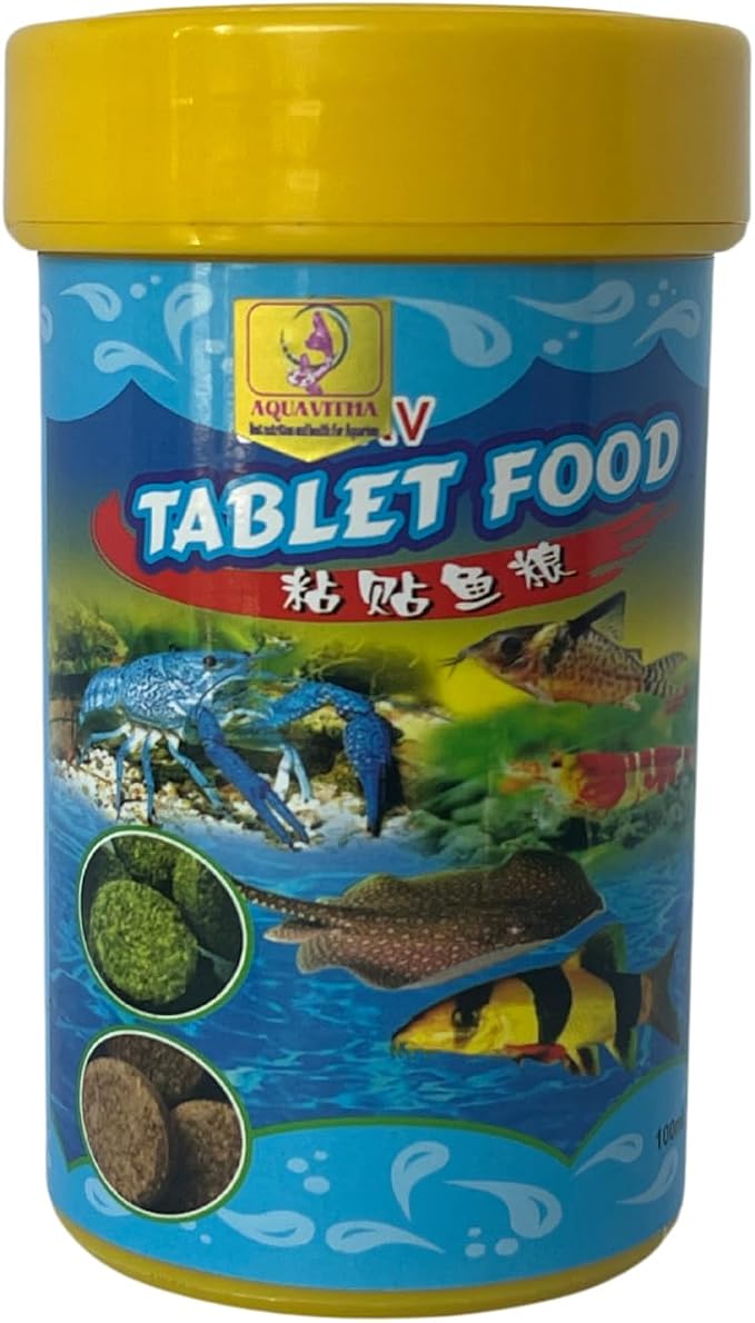 Fish Food for Bottom Feeders (2.1 Oz), Balanced Diet, Sinking Tablets for Bottom Breeders, Sinking Wafers