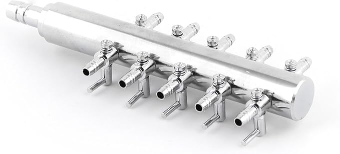 uxcell Aquarium 10 Way Inline Manifold Air Flow Pump Tubing Splitter Lever Control Valve Replacement