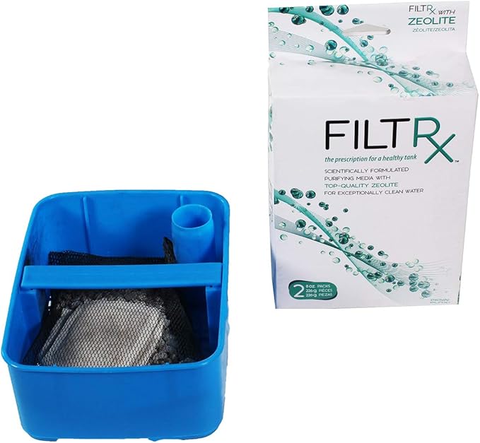 Penn-Plax Filtrx Purifying Media for Canister Filters â€“ Compatible with Cascade, Marlin, and Other Aquarium Filter Systems with Trays â€“Zeolite for Ammonia Removal (CFSCB2)