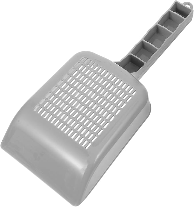 PRETYZOOM Aquarium Sand Shovel and Gravel Cleaning Scoop, Gray Handheld Fish Tank Sediment with Drainer for Aquarium Substrate Maintenance and Fish Tank Cleaning