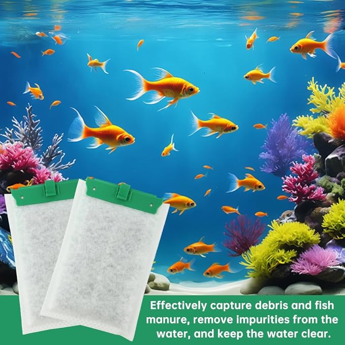 8 Pack Medium Replacement Filter Cartridges Compatible with Tetra Whisper Bio-Bag Filters for TetraFauna ReptoFilter 20 gallons (90 GPH) and Tetra Whisper Filters 10i/IQ10/PF10