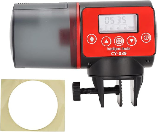 200ml Automatic Aquarium Fish Feeder, Adjustable Multifunctional Electric Fish Food Dispenser for Fish Tank - Large Capacity, Programmable Timer Feeding, Ideal for Fish Tank