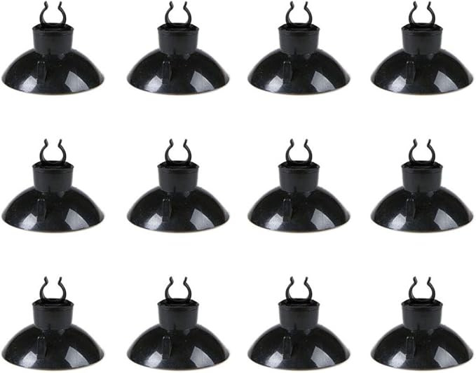 ALEGI 25 Feet 3/16 Inch Standard Aquarium Silicone Airline Tubing with Air Stones, Check Valves, Suction Cups and Connectors for Fish Tank, Hydroponics (Black)