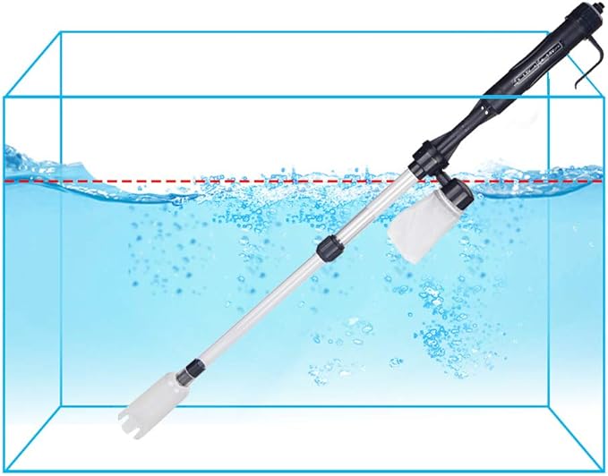 Electric Fish Tank Aquarium Gravel Cleaner Vacuum Sand Washer Cleaning Pump Device Multi Functional Water Changer Filter Suction Fish Waste for Aquarium Maintenance ABS Material