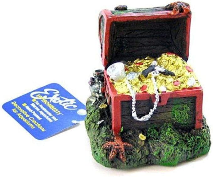 Blue Ribbon Captain Kidd Treasure Aquarium Ornament, Small