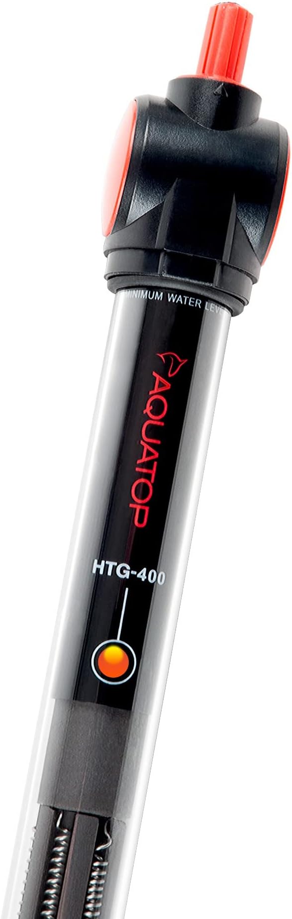 Aquatop 200W Premier Glass Heater with Protective Guard - Fully Submersible for Fish Tanks Up to 50 Gallons, 68-93F Adjustable Temperature Range, Fresh & Saltwater Use, Aquarium Heaters, HTG-200