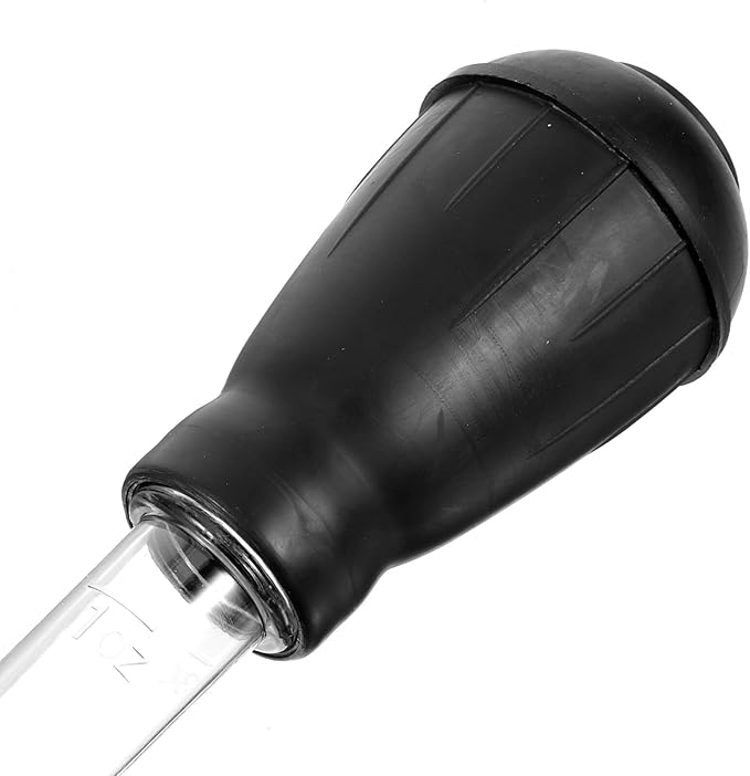 Luxshiny Aquarium Fish Tank Siphon Gravel Manual Water Sand Vacuum Tube for Household Fish Tank Cleaning and Faeces Removal, Mini Black Aquarium Sand Cleaner