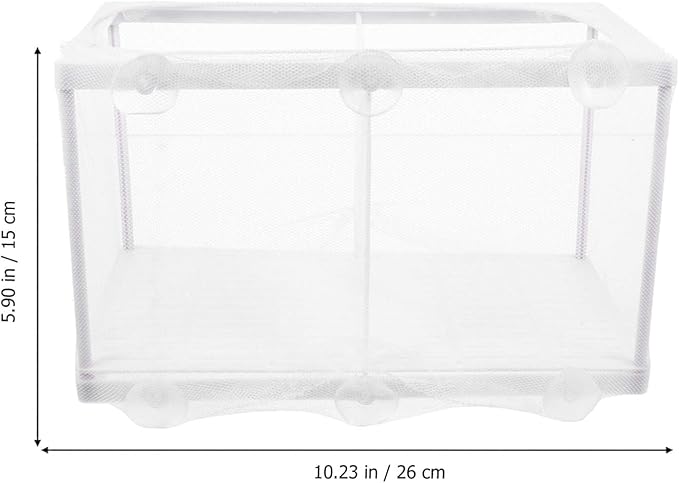 2Pcs Aquarium Fish Hatchery Box Tank Guppy Breeding Net Breeding Tank Baby Fish Separator for Baby Shrimp Guppy Clownfish