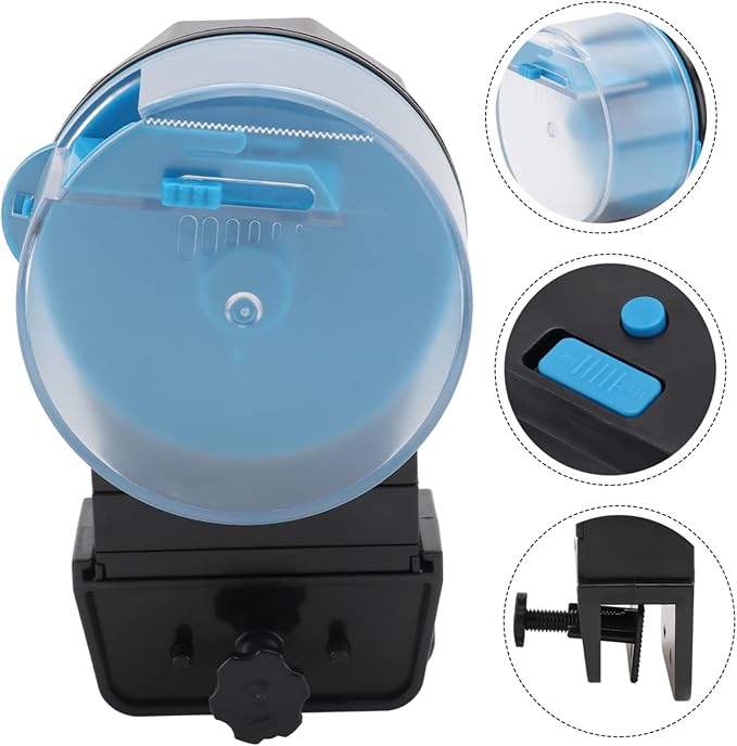 COLLBATH Automatic Fish Feeder for Aquarium Set Intelligent Feeding for