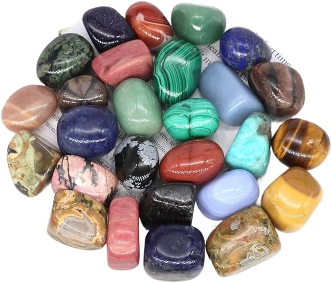 Natural Tumbled Stones Bulk Ore Gravel Specimen Healing Crystals Quartz Energy Minerals Tank Aquarium Home Decor Gem Decoration (Color : Evil Eye Agate, Size : 200g)