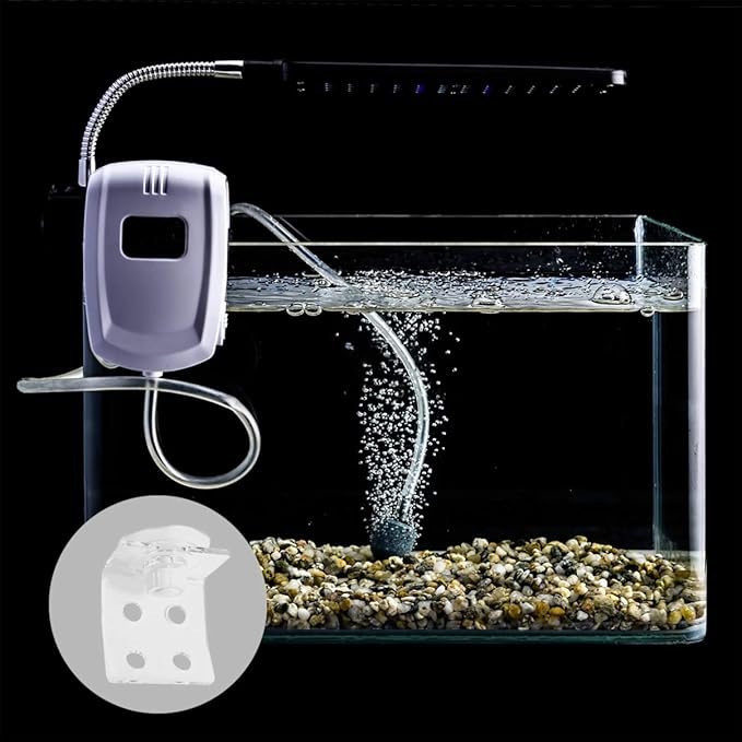 POPETPOP Frag Rack Coral Holder Acrylic Aquarium Fish Tank Glass - Small Reef Frag Rack 4 Hole Cover Clip Support Holder
