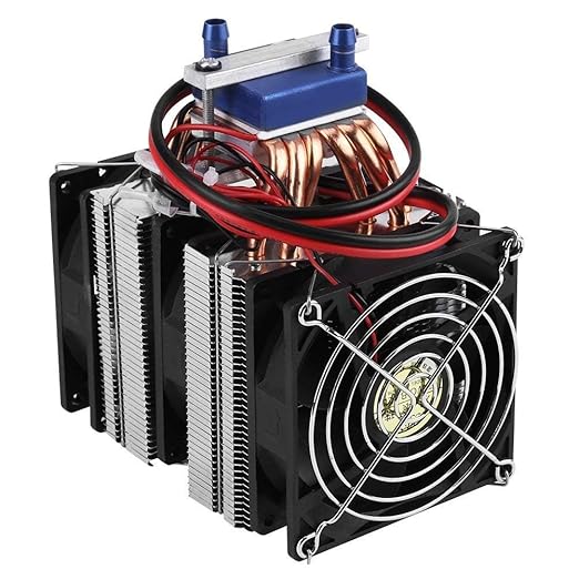 Thermoelectric Cooler, DC 12V Thermoelectric Cooler Peltier System Semiconductor Refrigeration Water Chiller Cooling Device for Fish (180W)