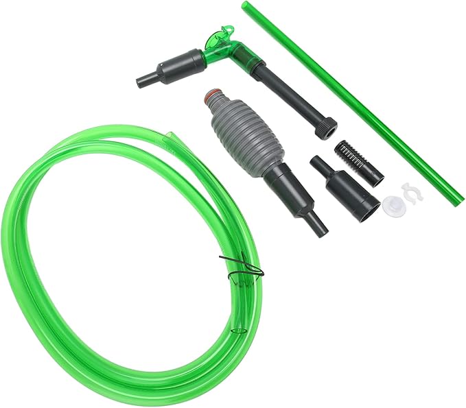 Aquarium Water Changer, Strong Suction Siphon Fish Tank Vacuum Cleaner for Gravel Sand Cleaning E - 300 - Comfortable Handle, Protective Mesh, Safe and Durable Design (E-600)
