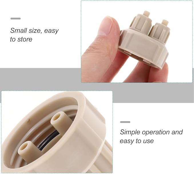4-Pack Aquarium Bottle Caps Quickly Twist DIY Reactor Caps for Fish Tank Air Pump Accessories Plant Diffuser 1.29X1.29X1.18 Inches