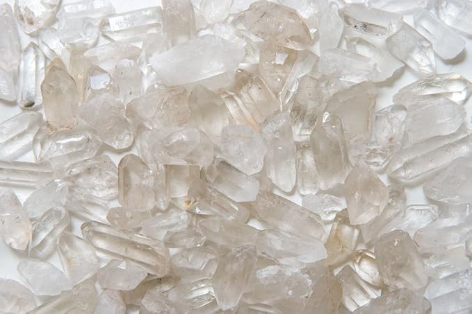 Fantasia Materials: 18 lbs Unpolished Crystal Quartz Points from Brazil - Average 1" to 1.5"