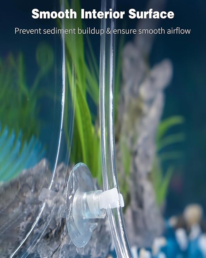 Pawfly Aquarium Airline Tubing 82 Feet Standard 3/16" Tubing for Fish Tank Air Pump Flexible Kink-Resistant Pure PVC Hose for Aquarium Garden Terrarium Pond