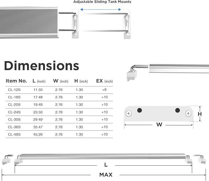 Finnex Vivid+ 3.0 Aquarium LED, Color Boosting RGB Spectrum, Pure Color Blend No White LEDs, 24/7 Lunar+ Cycle, Dimmable, High PAR, Programmable Timer, Planted & Fish Tank Light